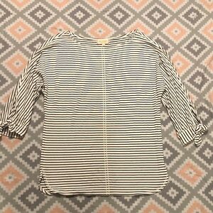 Max Studio “Weekend” Black&White Striped Blouse Size Large